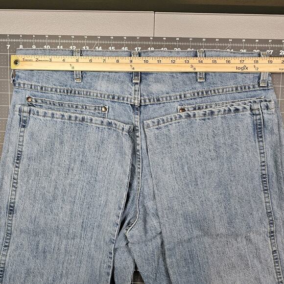 Wrangler Retro Jeans 38x31 Relaxed Boot Cut Cowboy Western Grunge Light Wash - Picture 11 of 14